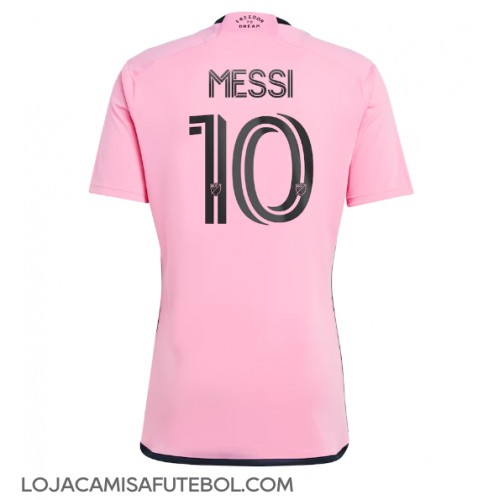 Camisa de Futebol Inter Miami Lionel Messi #10 Equipamento Principal 2024-25 Manga Curta